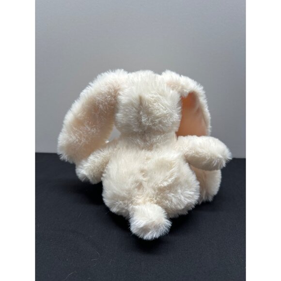 Plush White Bunny Stuffed Animal With Pink Ears & Bow Soft Toy 12" MTY Internati - Picture 5 of 8